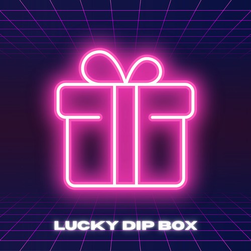 Lucky dip box retro - lucky,